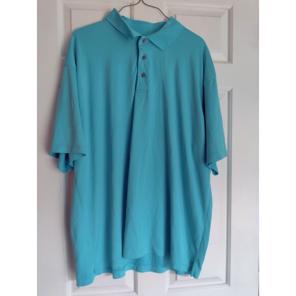 Grand Slam Golf Polo Blue Shirt Top Mens Size XXL 2X Light Blue 100% Polyester - Picture 5 of 11